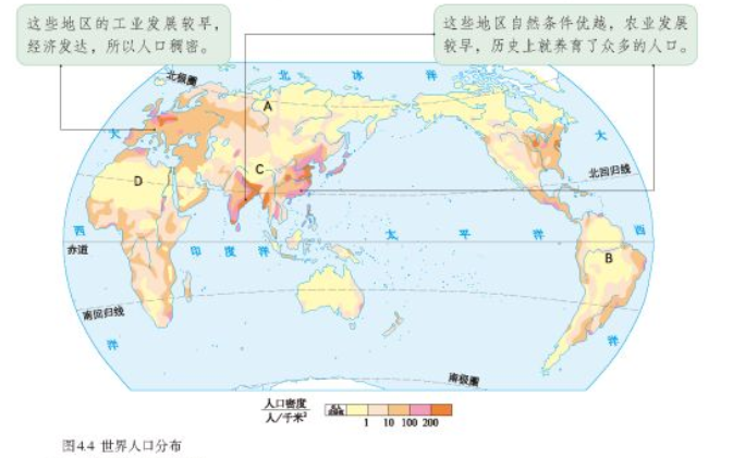 人教版七年级地理上册 世界人口的分布 教材同步 初一 初中 在线模拟 好慕课